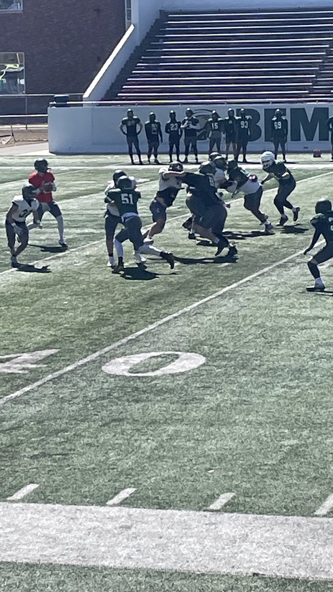 Fun watching @DDraghicchio in uniform on the field for the Bemidji Spring Games.