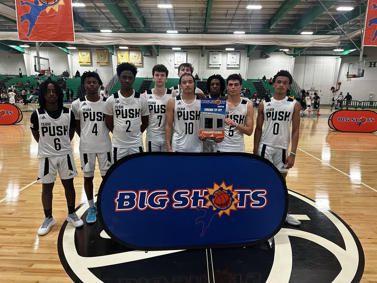 BigShotsGlobal's tweet image. #BigShots #VaTipOff

🏆 17U Championship 🏆

Champs: Team Push 3SSB 51

MVP: #11 Ben Nacey finished with 13 pts in the title game. 

Runner Up: Team Loaded 757 44