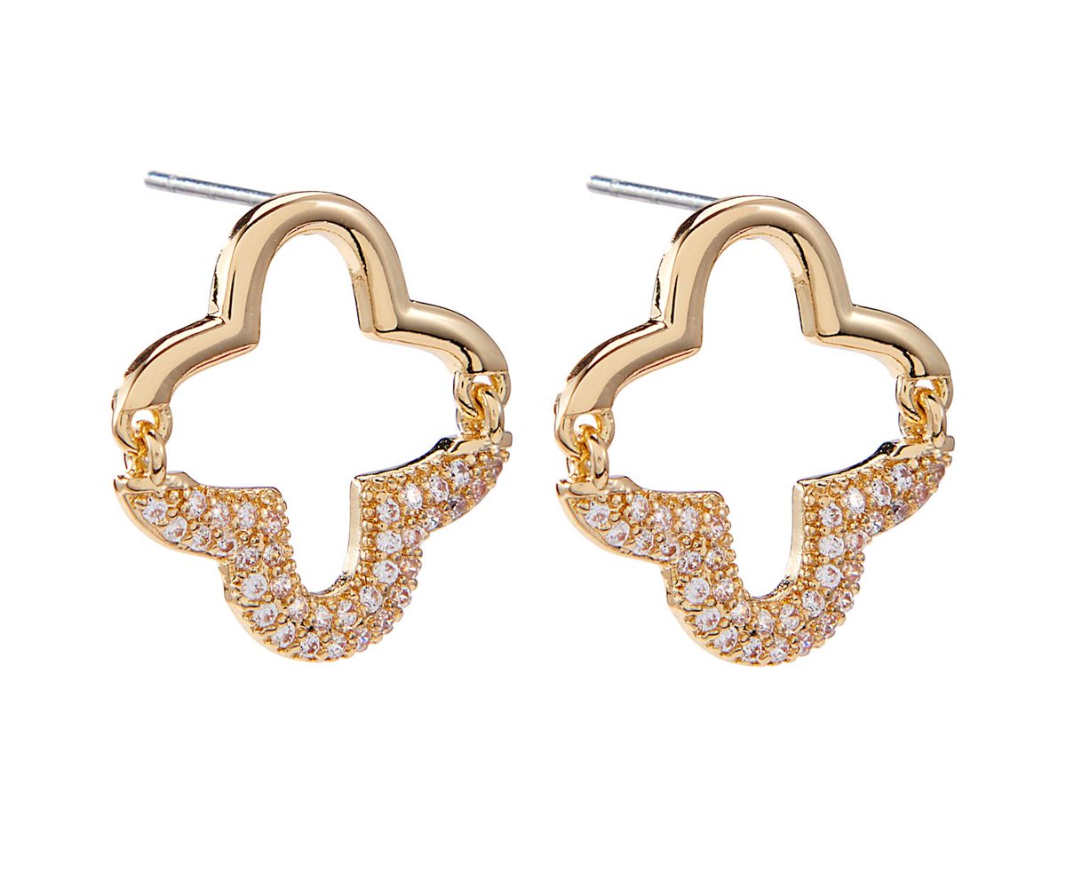 18K gold plated #earrings w/cubic zirconia accents - stunning 🩷 These are hinged for movement, perfect amount of glitter to wear them day or night.
#EarringsOfTheDay #stunning #GottaHaveIt #ComeOnIn #AlwaysAffordable #ShopLocal #SmallBiz #PortCredit #Mississauga #jewellery
