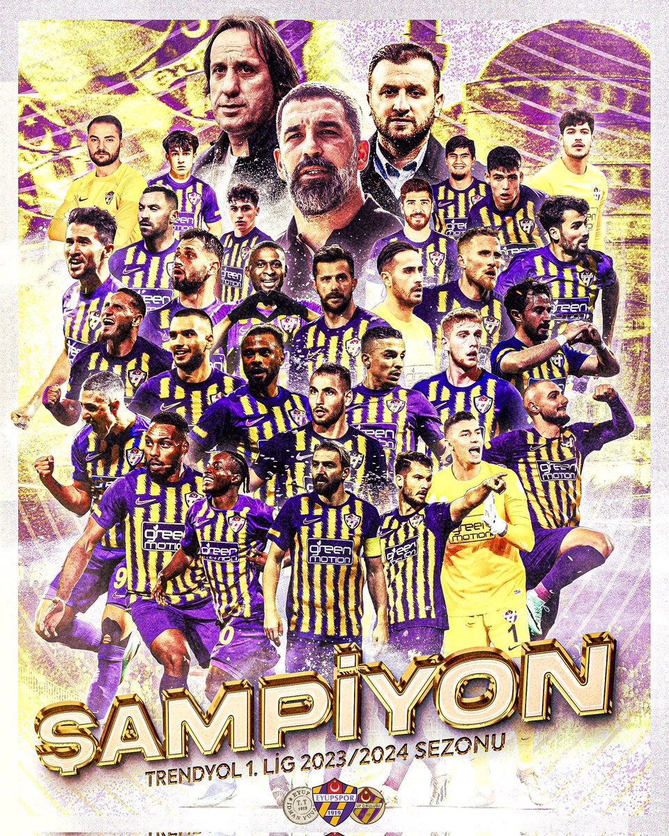Trendyol 1. Lig'de şampiyon olup Süper Lig'e yükselme başarısı gösteren #EyüpSpor yönetimini, teknik ekibini, futbolcularını, taraftarlarını ve Eyüpsultanlı hemşehrilerimizi tebrik eder, Süper Lig’de başarılar dilerim.