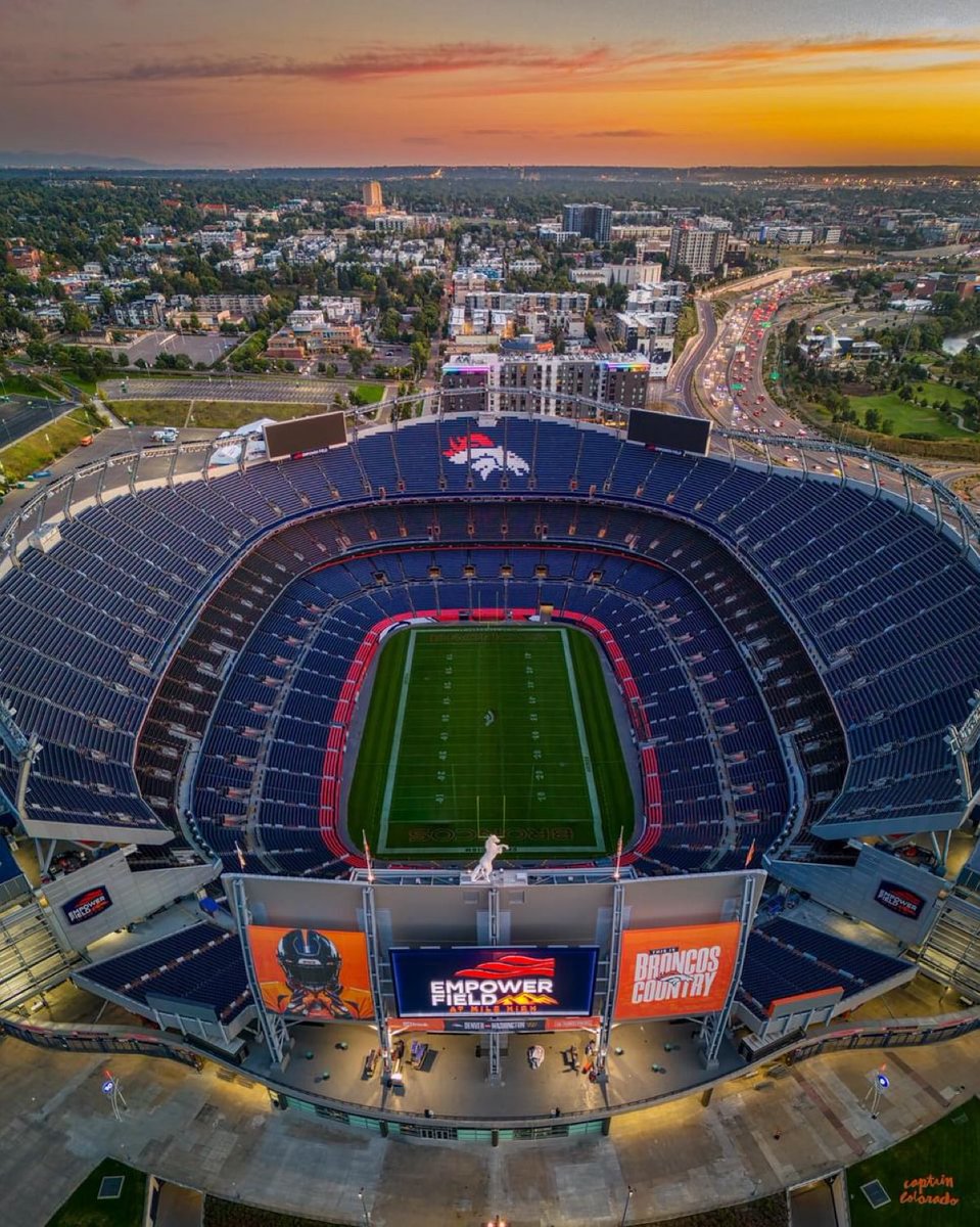 Broncos's tweet photo. Missing Sundays in our favorite place. 🏡

📸: Captain Colorado Photography/IG https://t.co/Swwj3c3viX