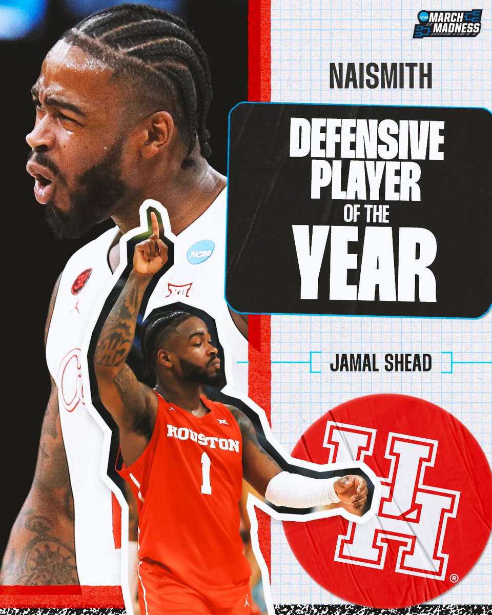 Jamal Shead is your @NaismithTrophy Defensive Player of the Year 👏