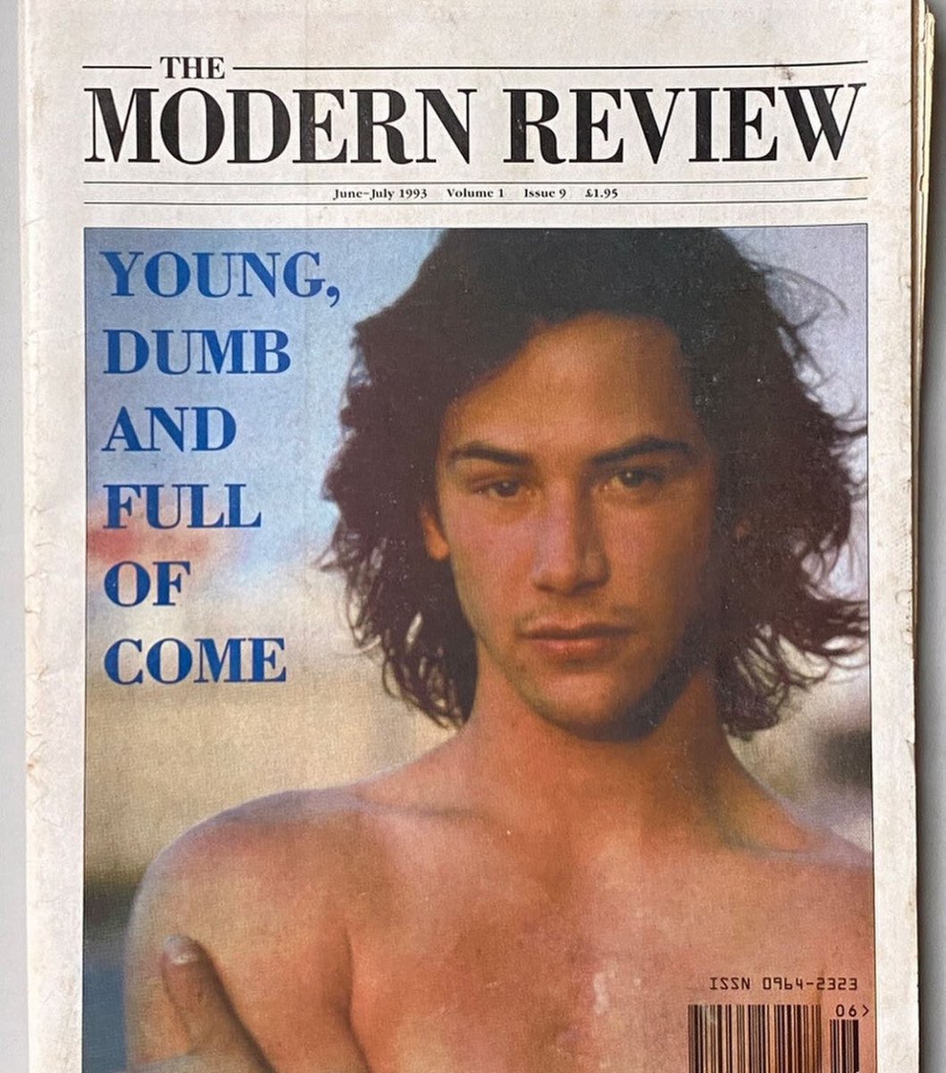 newspaper promoting Keanu Reeves, 1993