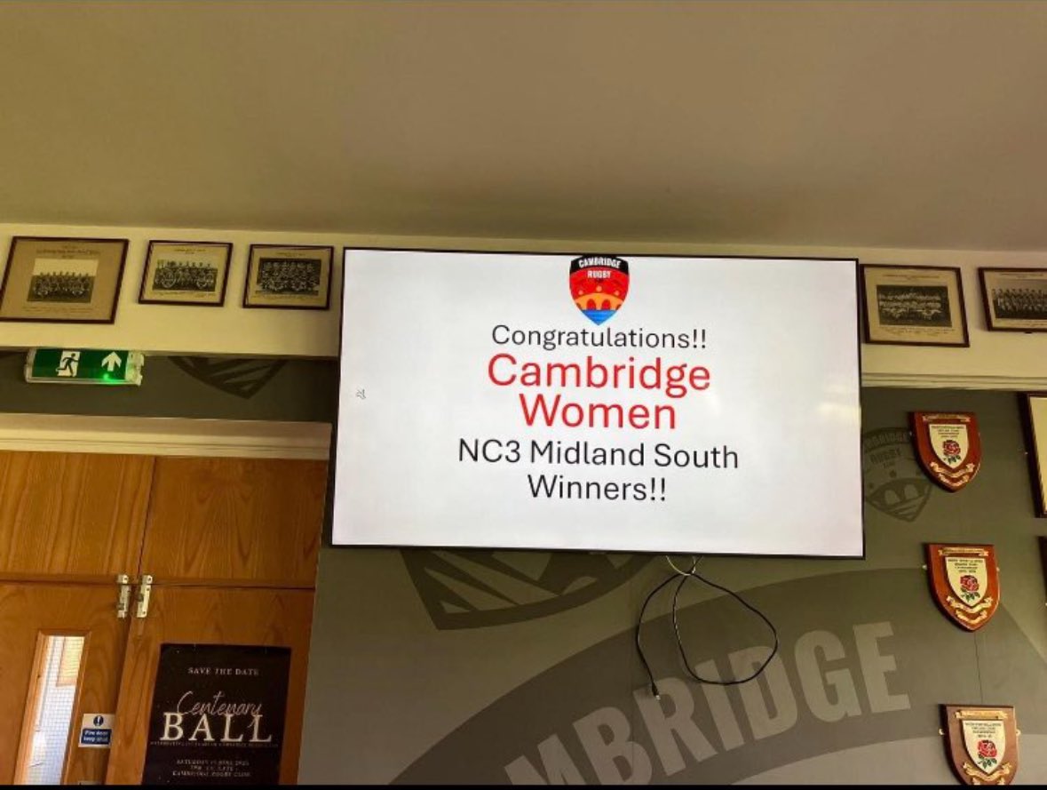 camrufc's tweet photo. The Blood &amp; Sand Women win the league! 🏉🏆🔴🟡

@CRUFCwomen remained unbeaten all season after 97-3 win v @tabardwomen, clinching the league title in some style! 

The team are back in action next Saturday at Ellgia Fields (12pm KO) ahead of the 1st XV v @LSFCOfficial @ 3pm. https://t.co/29rrf0JjLQ