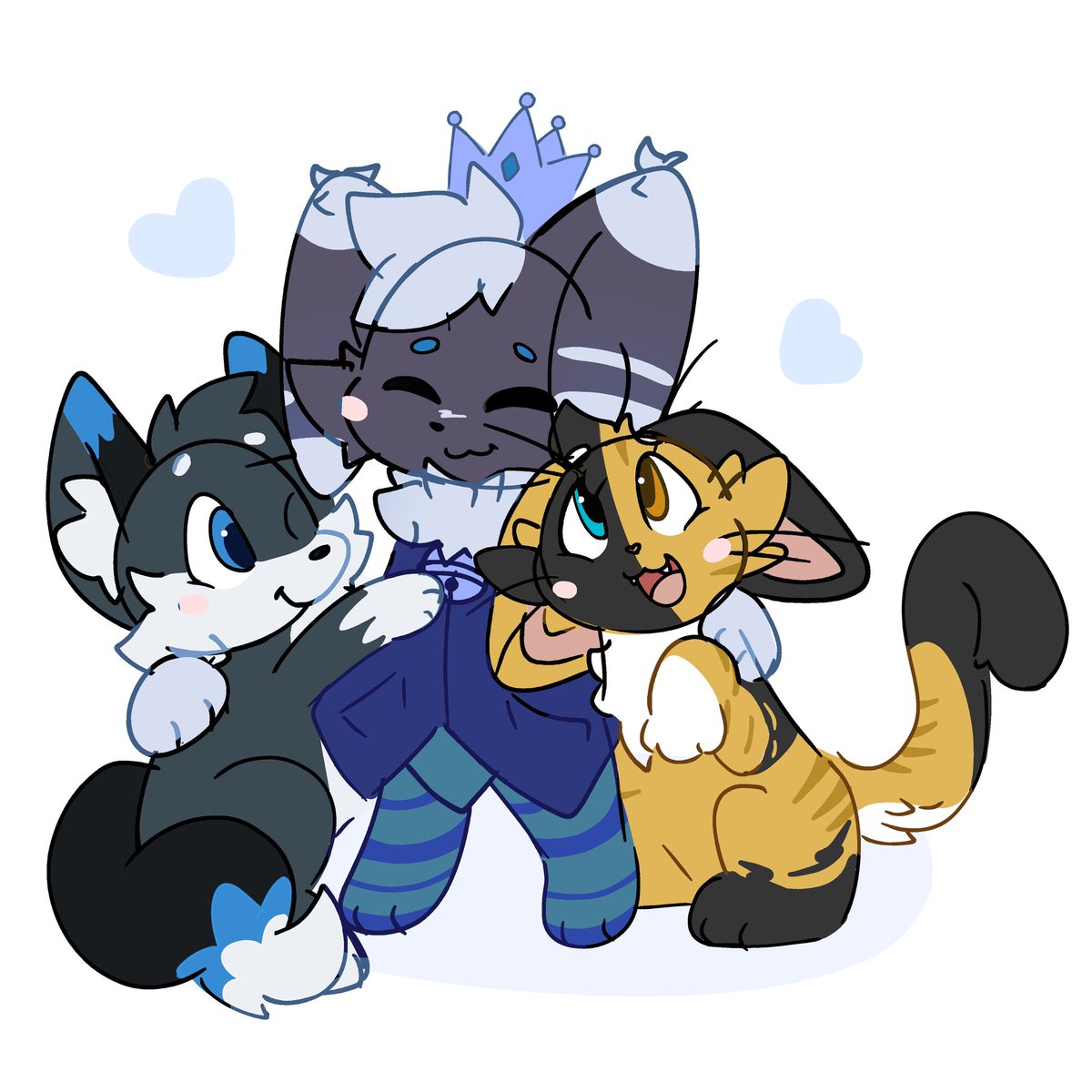 I'll always keep my friends close Cute lil cm I got from @/plushybluecat ft. @GerryFops and @ProudlyBau