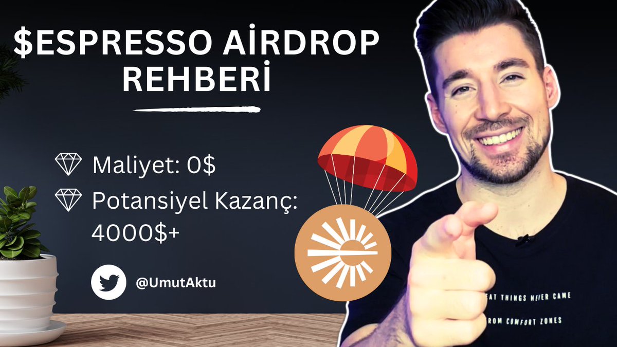 Bir Süredir Beklediğim Büyük #Airdrop Projelerinden Biride $ESPRESSO ☕️

Dev isimler arkasında ve $500 milyon piyasa değerine ulaşabileceği konuşuluyor @coinbase ve @a16z gibi sektörün en büyük isimlerinden aldığı yatırımlar sayesinde.

🔸Maliyet: 0$ 
🔸Potansiyel kazanç: 4000$+…