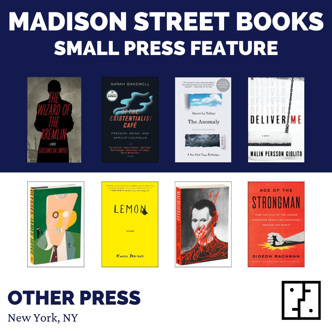 This week, we're featuring Other Press! Other Press embodies the best aspects of a truly independent publishing house: they publish exceptional fiction and nonfiction from countries around the world and from right here at home. THE ANOMALY is also one of our staff picks!