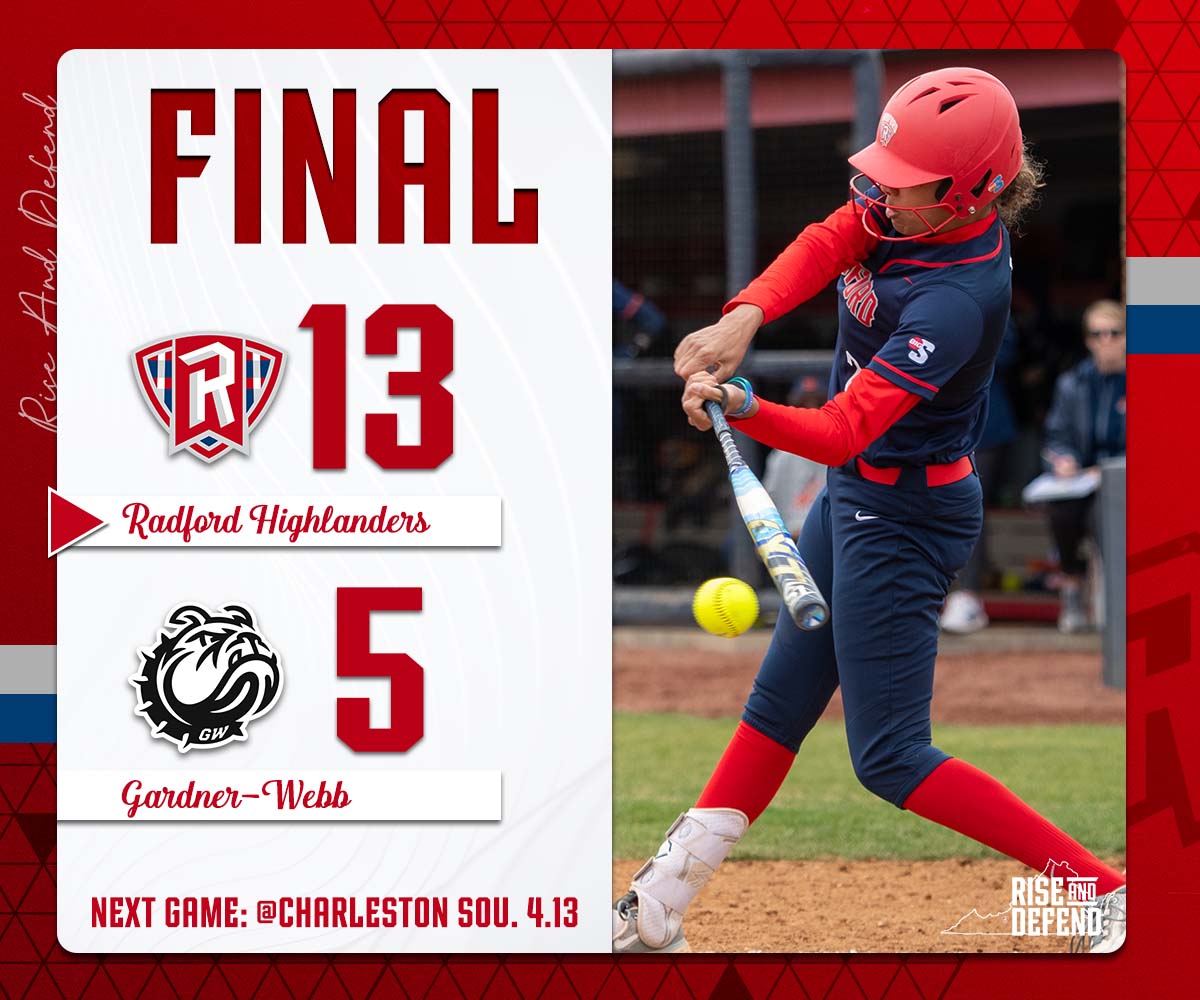 HIGHLANDERS WIN!!!

What! A! Rally! Radford scores EIGHT in the bottom of the sixth for a run-rule comeback victory!

#RiseAndDefend