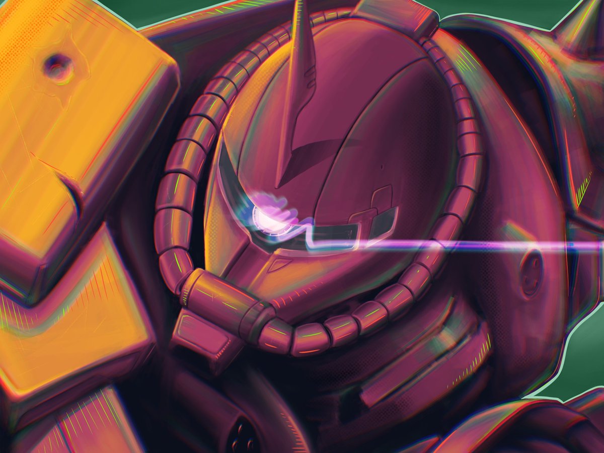 ADRLEO24's tweet photo. #mobilesuitgundam #Zaku #Mecha #digitalart https://t.co/XcWpfEvQ8Z