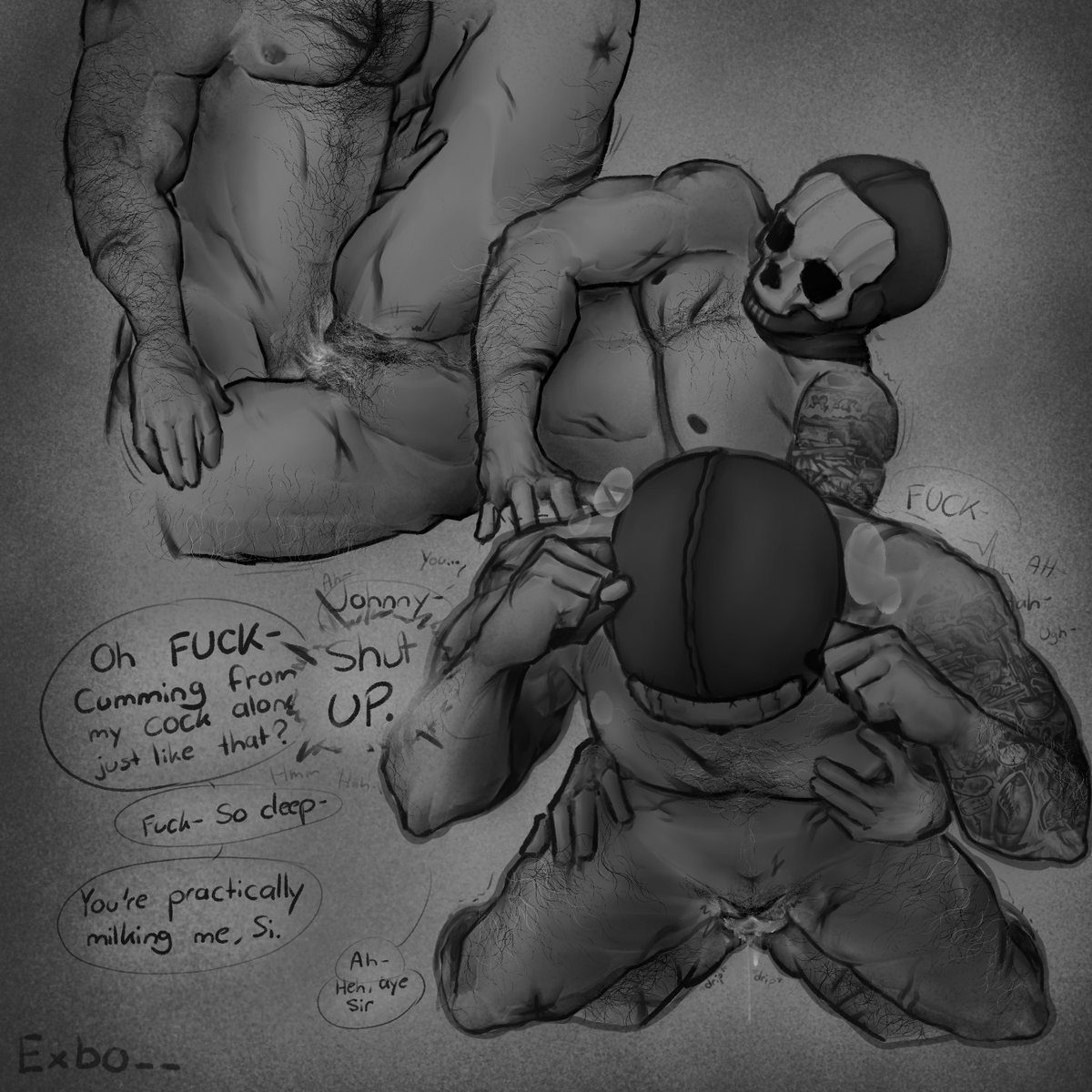 Exbo__'s tweet photo. T-Ghost with belly buldge my beloved🙏🫶

I always underestimate how long my art takes-
(Also thank you for 500 followers!? Take this as a small thanks <33🖤💚)

#GhostSoap #soapghost #MW3 #CallofDuty https://t.co/9oLkZvZFns