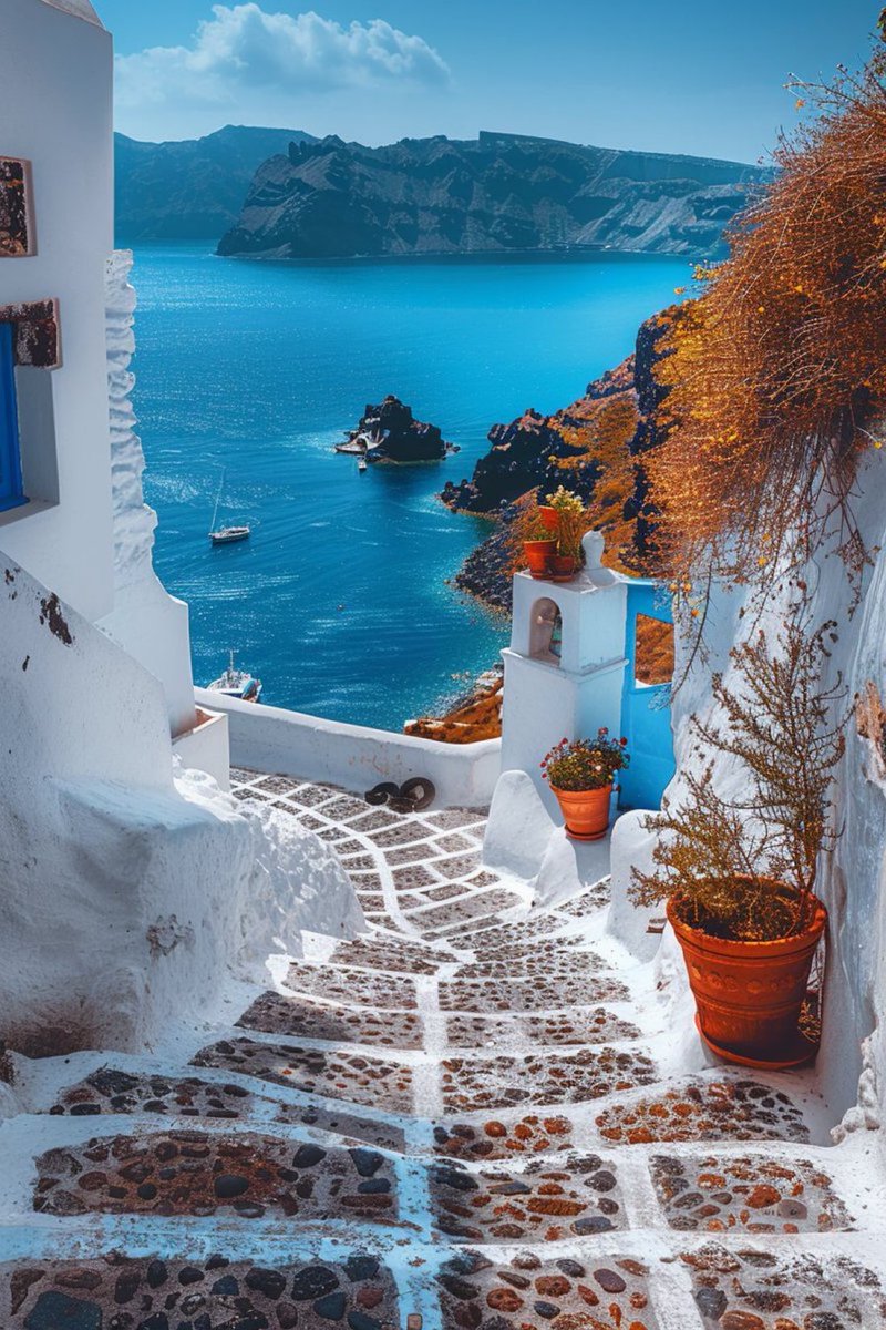 viewsoff's tweet photo. Paradise in Greece. https://t.co/gDOOD9d7m5