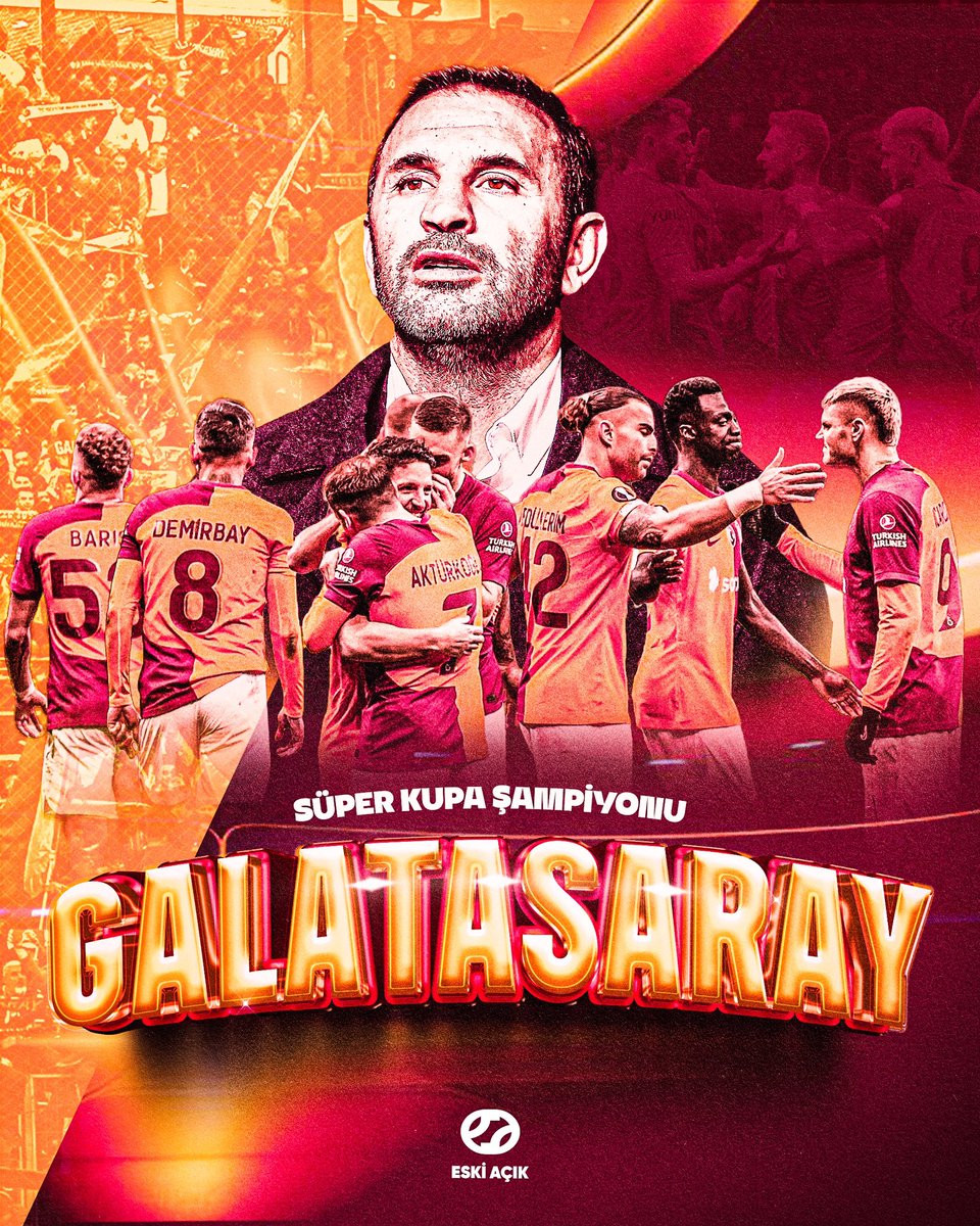 😅 Galatasaray’a 50 saniye yetti. 🏆 Cumhuriyet’in 100. yılında hem #SüperLig hem #SüperKupa şampiyonu Galatasaray!