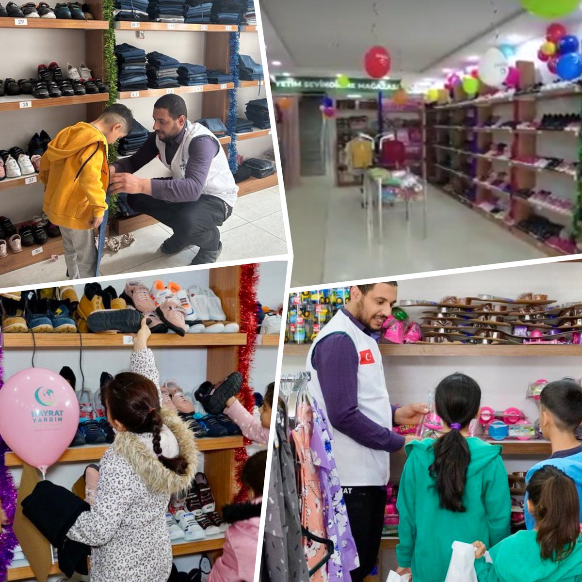 🌙 2024 Ramazan 🎈
Hayrat Yardım Gaziantep İyilik Kapısı’nda hayırseverlerimizin destekleri ile hazırlanan 370 bayramlık ve çeşitli hediyeleri yetim ve ihtiyaç sahibi çocuklara ulaştırarak mutluluklarına vesile olduk. 

#KalptenKalbeRamazan