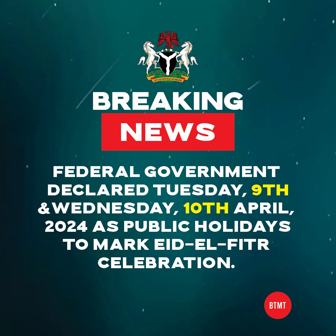 Minister of interior... Olubunmi Tunji-Ojo has stated that there's holiday again this week