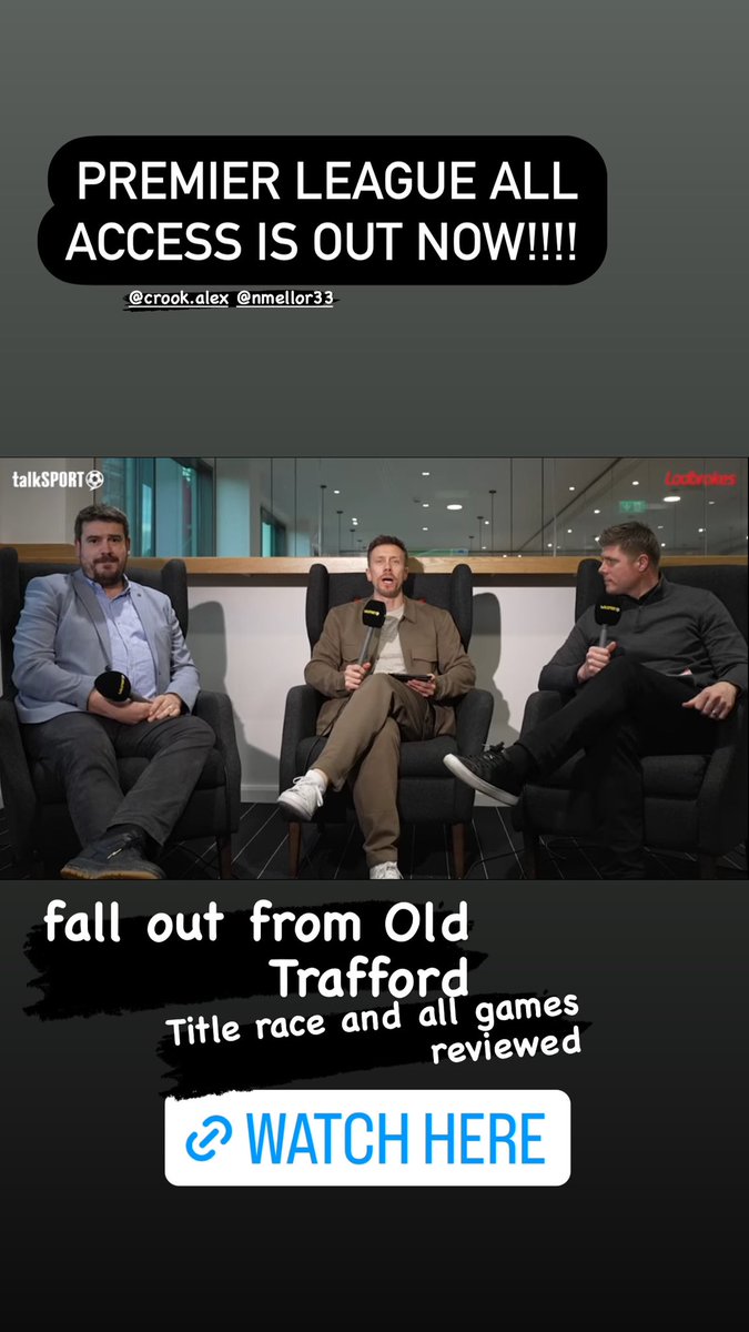 The fall out from #MUFC vs #LFC and all the other weekend action! @talkSPORT Premier League All Access is out now ! With @alex_crook and @NeilMellor33 from @hotelfootballuk A cracking 45 mins after another thrilling weekend ! youtube.com/watch?v=BPOxVL…