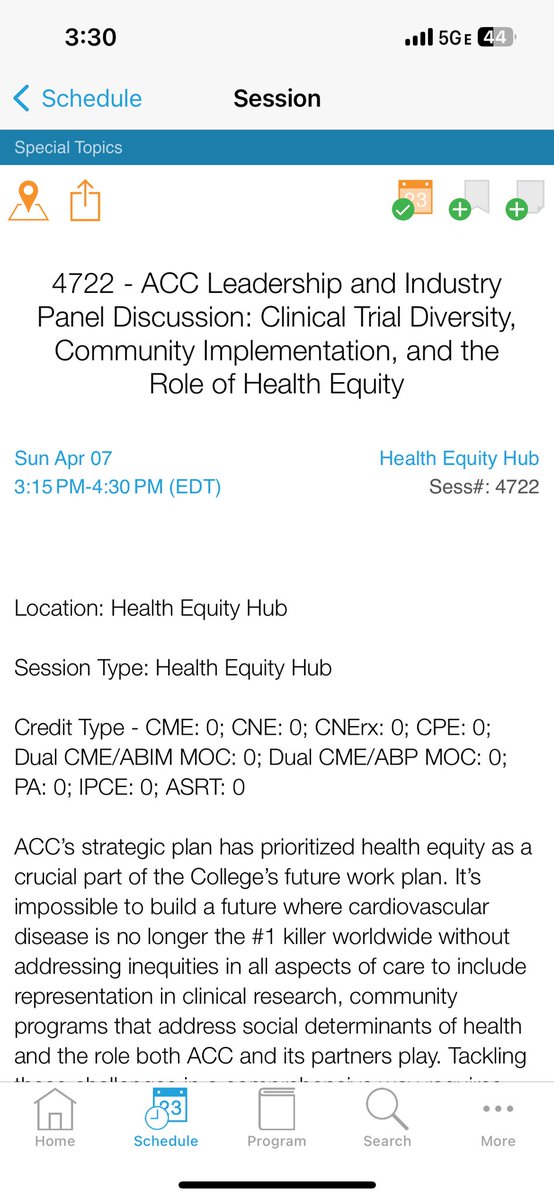 Packed house at the Health Equity Hub @ACCinTouch #ACCDiversity #ACC24