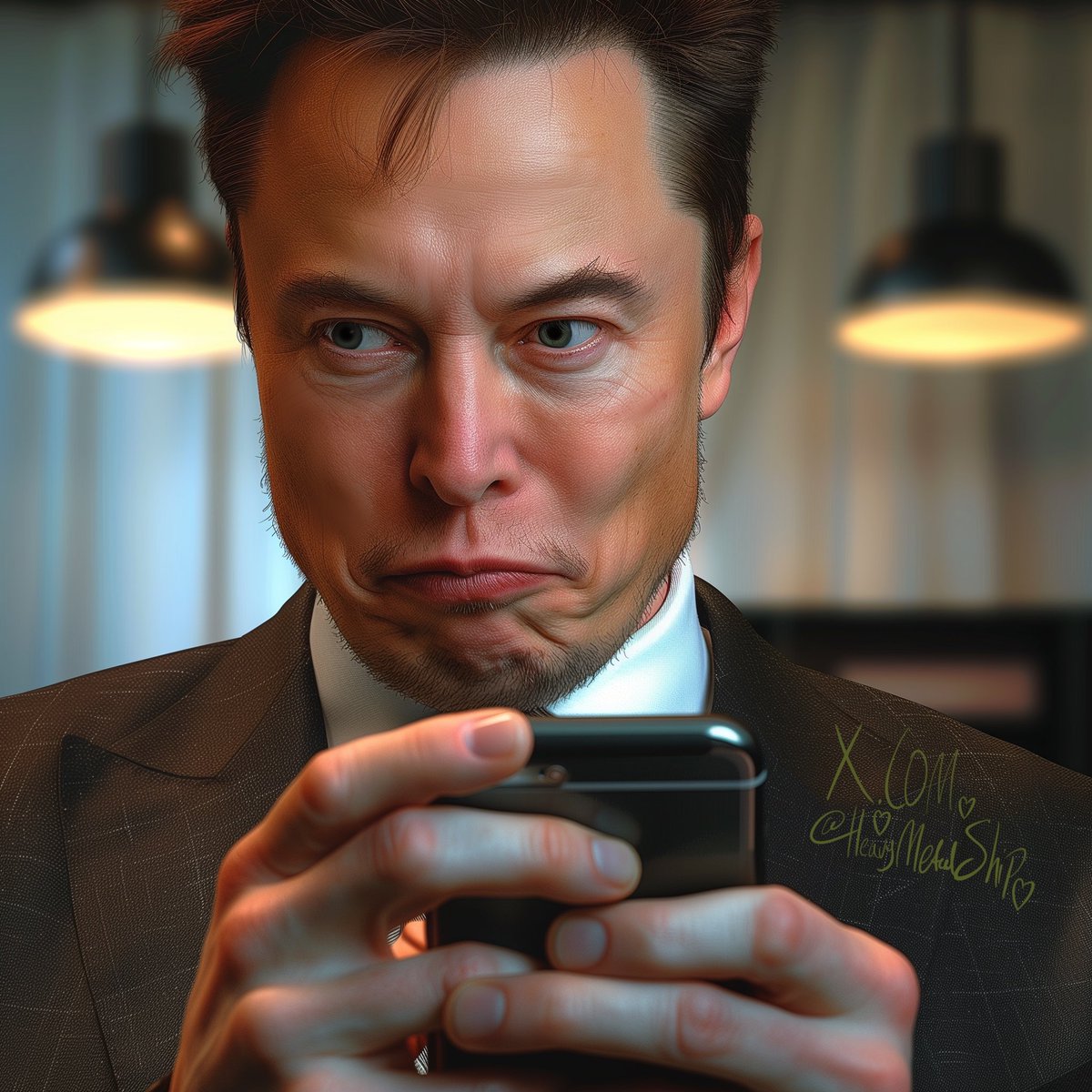 Elon is trying to think of a good meme to post. 👀 Do you have a favorite meme at the moment?✨💕