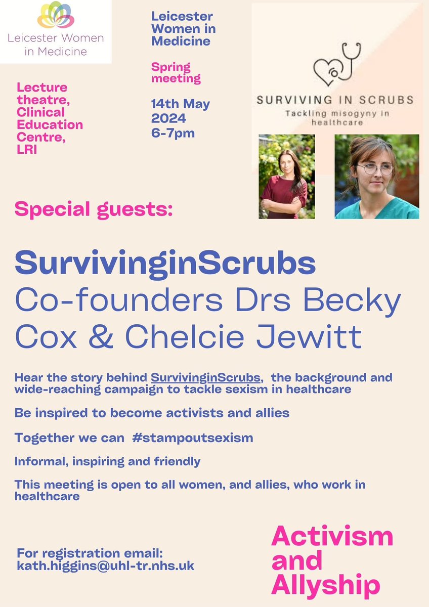 So looking forward to meeting @doctorbeckycox & @ByChelcie when they join @lwim101 “Activism & Allyship” event. Registration details in flyer below: