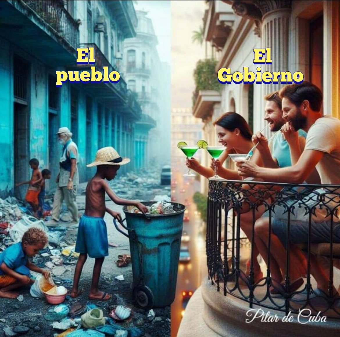 Asi se vive en cuba, venezuela y si lo permitimos a esto llegara ah México... En nosotros esta no dejar que esto suceda.