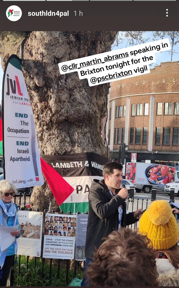 As we mark the 6 month anniversary of the Hamas terror attacks and the beginning of the Israeli genocide against the Palestinian people I was proud to speak at the @PSCBrixton vigil tonight in Windrush Square. #StopTheGenocide #CeasefireNOW #StopArmingIsrael #ReleaseTheHostages