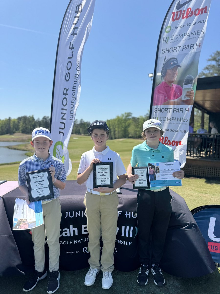 Congratulations to our top players at the NB3 First Annual Junior Masters @bartramtrailgolfclub! These players have now qualified for our Regional stage! #jgnc #nb3jgnc #seeyouatcoushatta