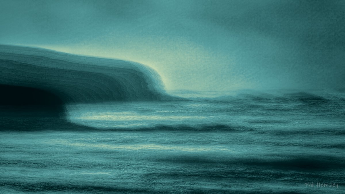 Hazy transient light, during Storm Kathleen - at Bantham. #icmphotography #abstractphotography #longexposure #theimportantplaces #coast #stormkathleen2024 #mindfulness #devon #bantham #cyanotype