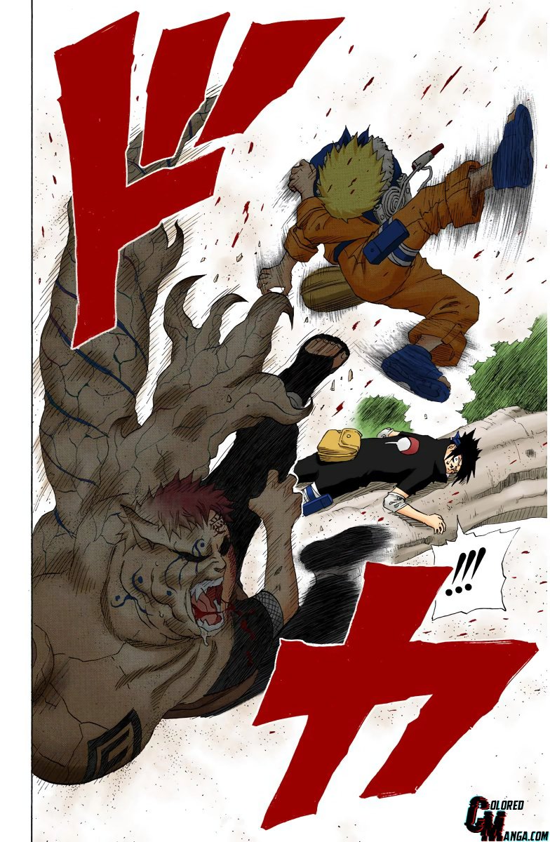 Naruto protects sasuke from gaara - naruto chapter 128