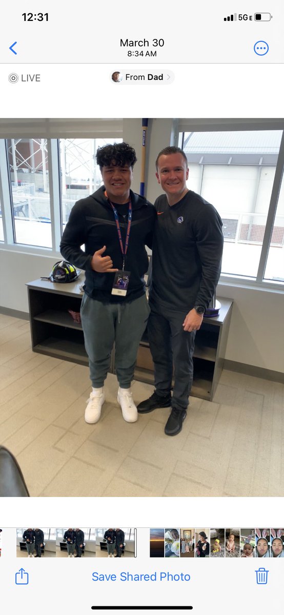 Had a great time with the Boise St. coaching staff and learning more about the program. #BuiltDifferent @BroncoSportsFB @Coach_SD @CoachCollins46 @CoachChinander @kyleyoung_BSU