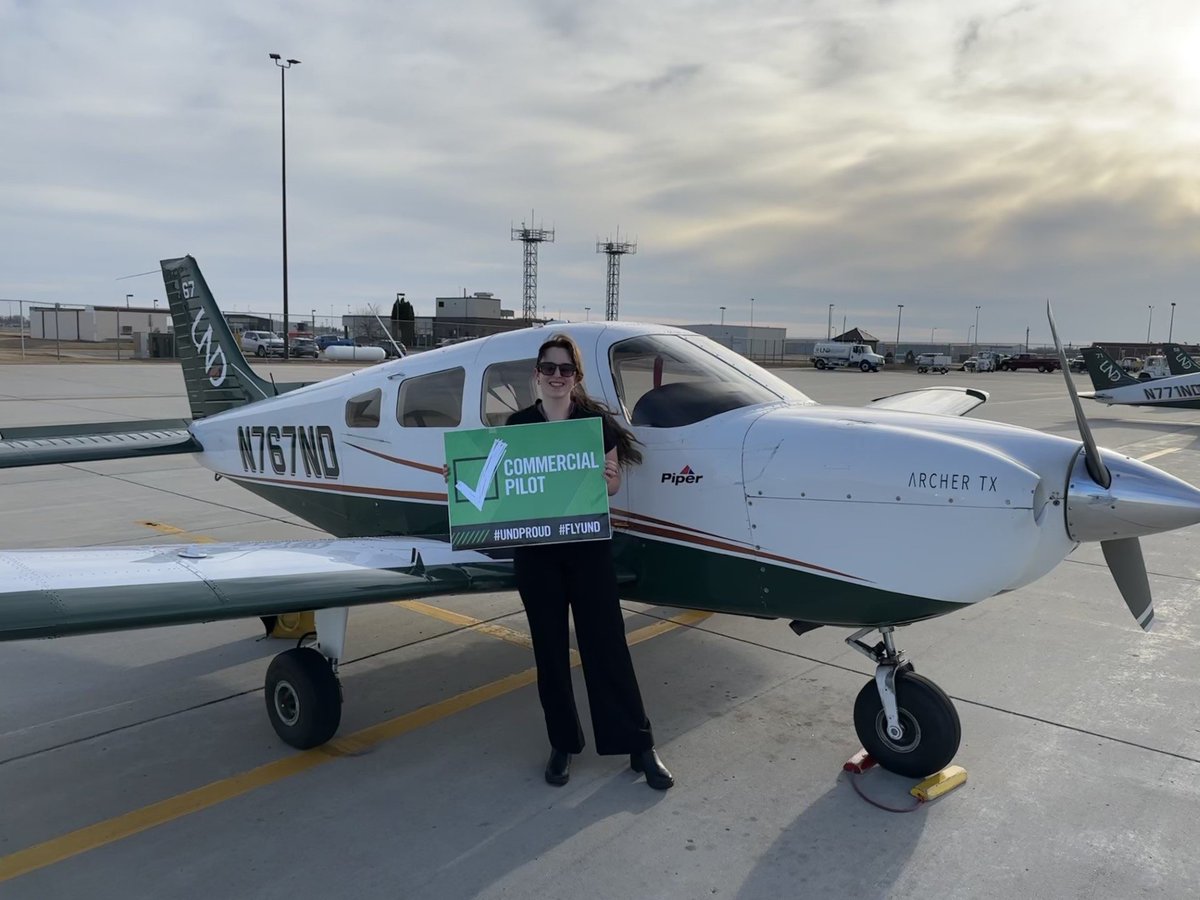 Minnesota99s's tweet photo. Join me in congratulating Evelyn Canfield!  She passed her Commercial checkride on Friday!!!  Evelyn is attending the University of North Dakota in the aviation program!  

We are so proud of you Evelyn, and so happy for you! 

Well Done!!  
Look at the smile on her face! https://t.co/yQy5mb4lFI