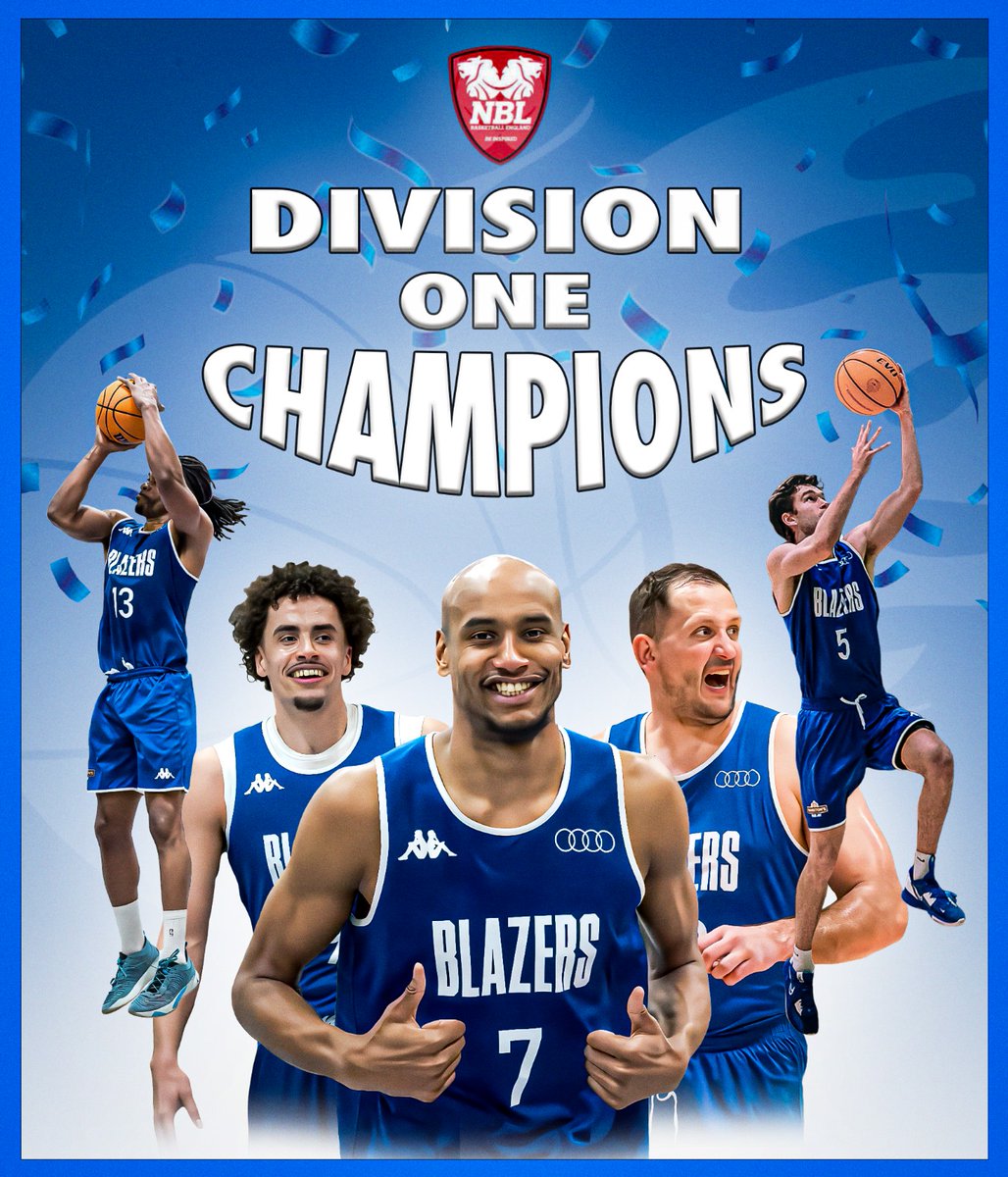 We've only gone and bloody done it! 🏆💙🏀🥁 #LetsGoBlazers #NBL2324