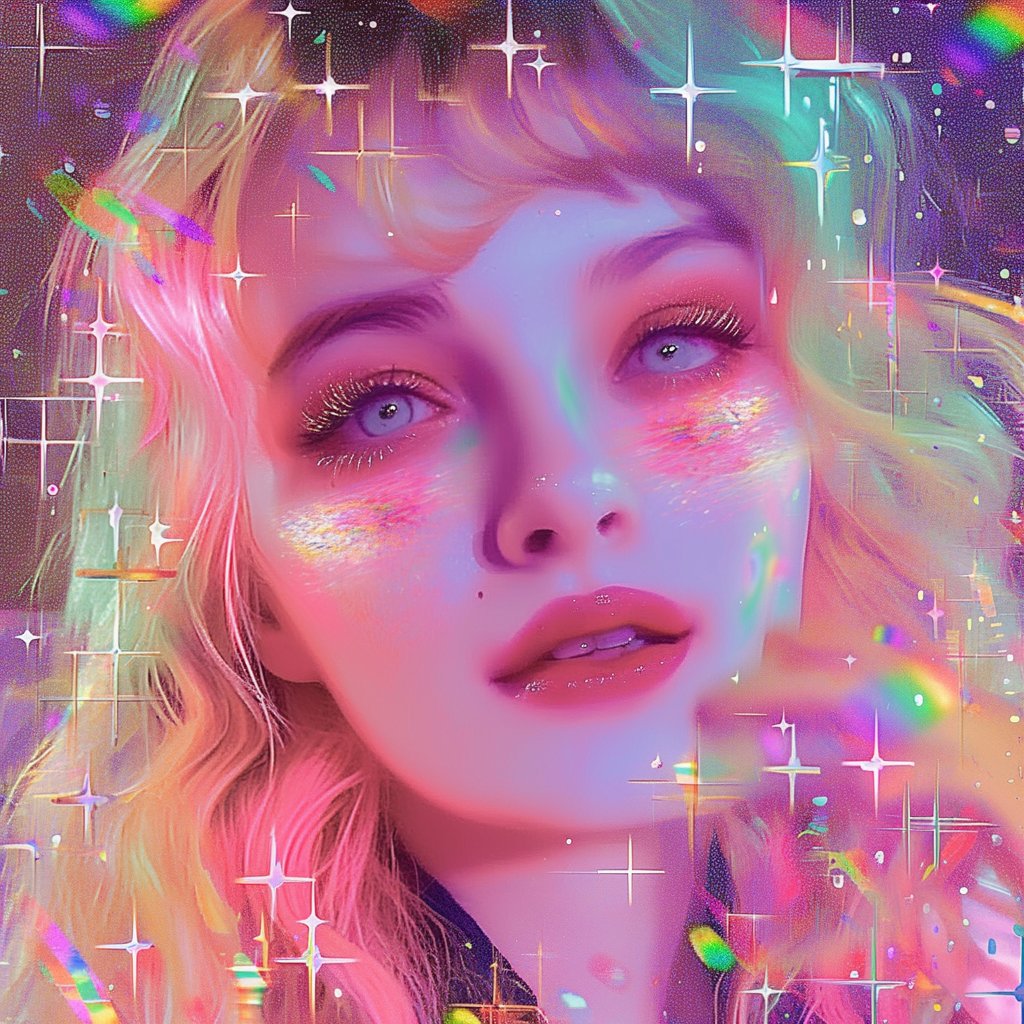 bbybluemoon13's tweet image. #selfpotrait #glitter #pink #KawaiiAI #midjourneyV6  #AIart #AI美女  #aiartcommunity #aigirls