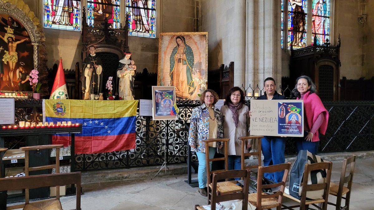 Ayer #6Abr venezolanos 🇻🇪 en 📍 
Lisboa 🇵🇹, París, Rouen y Dijón 🇨🇵.

Participaron en la protesta mundial para exigir #EleccionesLibresVzla con @MariaCorinaYA | @yorisvillasana y para denunciar las violaciones de DDHH.