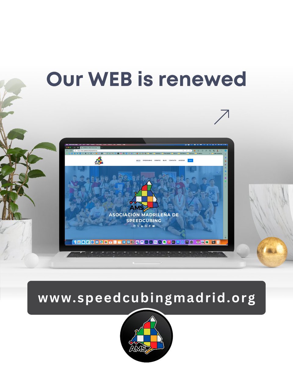 We have a new website, with new sections, more informative and with more benefits for our members.
Come and meet us, become a member and enjoy the advantages of belonging to this great speedcubing community.