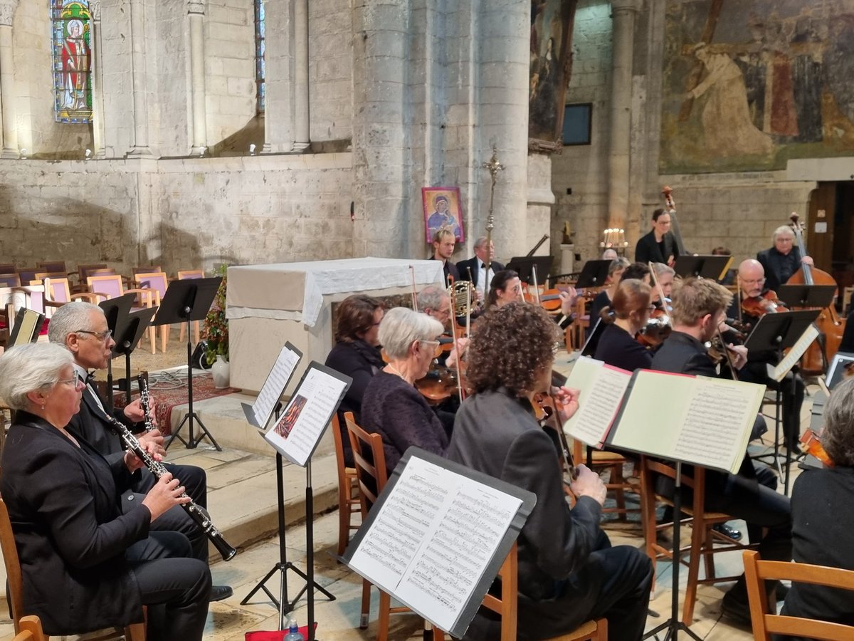 Cet après-midi, heureux d'avoir accueilli en l'église Notre-Dame de Chauvigny l'ensemble Josquin des Prés pour le 3ème concert de printemps en sa 60ème saison sous la direction de Thierry Vallet.