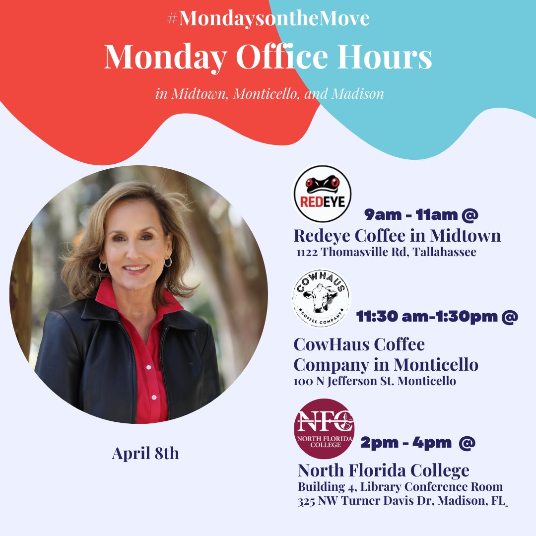 See you tomorrow House District 9 for #MondaysontheMove!