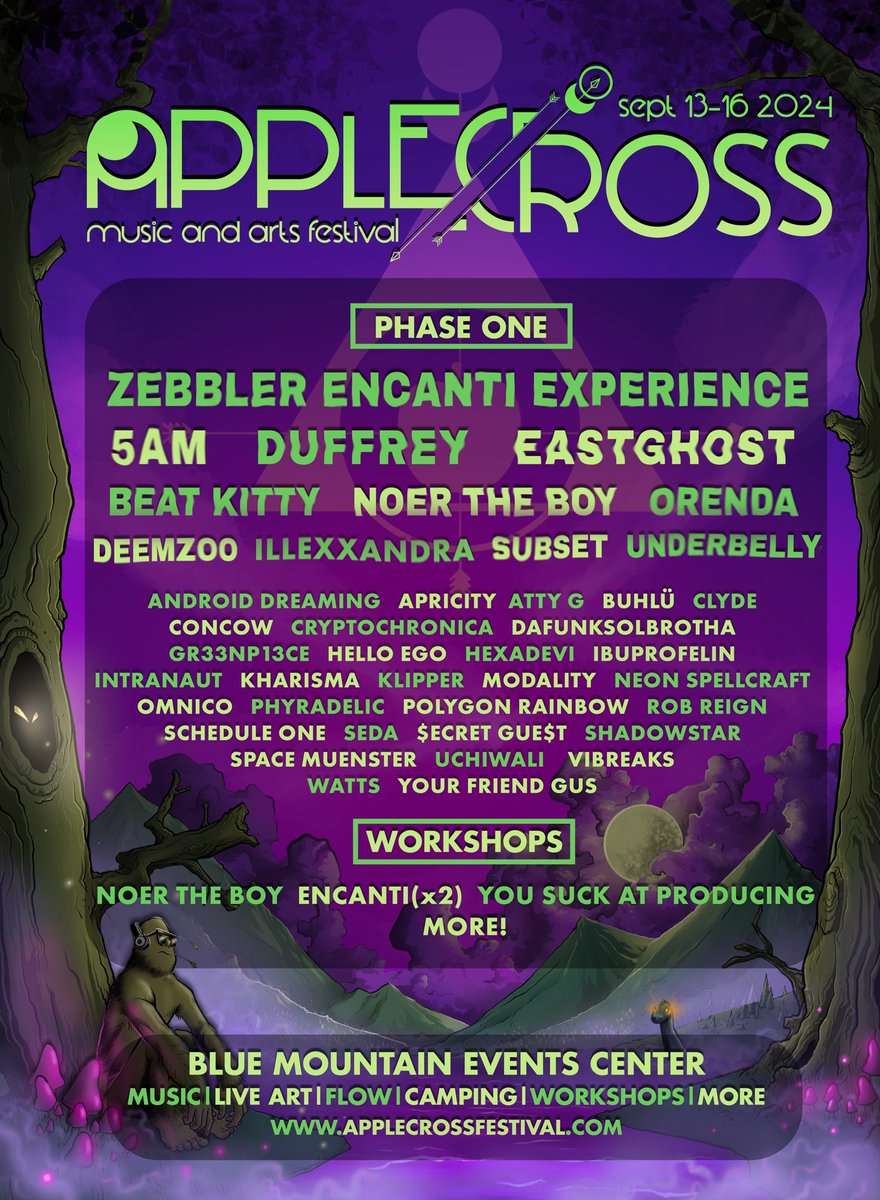 Taking a moment away from all my Wrestlemania shit-posting to share this insane lineup that I get to be a part of in September at Applecross Festival.