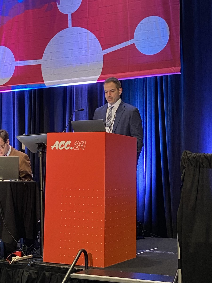 Dr. Boudoulas who leads interventional and structural heart programs ⁦<a href="/OSUWexMed/">The Ohio State University Wexner Medical Center</a>⁩ providing PFO Guidelines Update at #ACC24