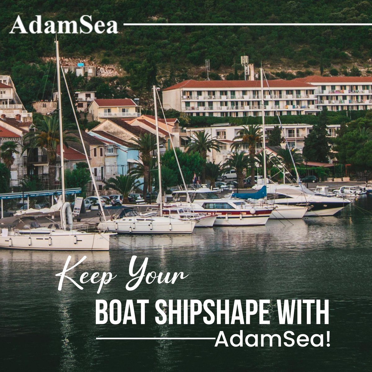 Regular maintenance is key to keeping your boat in top condition. AdamSea provides expert advice, connects you with trusted service providers, and offers convenient maintenance scheduling. 

Don't wait until it's too late!  

Join Now: adamsea.com/boat-service