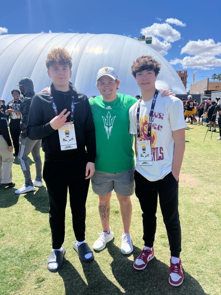 Appreciate the invite to attend spring football at Arizona State.  Had a great time and host
🔱🔴🟡🏈    #ForksUp
#ActivateTheValley