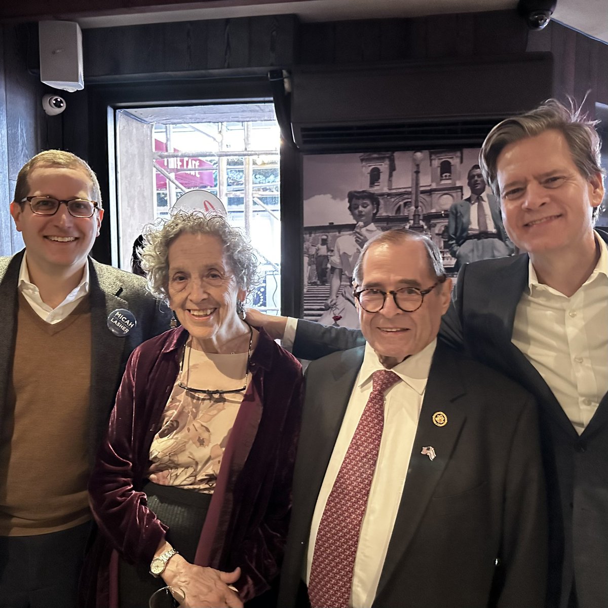 Wonderful to be together at the @westsidedemsnyc annual fundraiser with so many great community activists, and to see @ruth_messinger, @JerryNadler, and @bradhoylman, who personify progressive leadership for New York City.