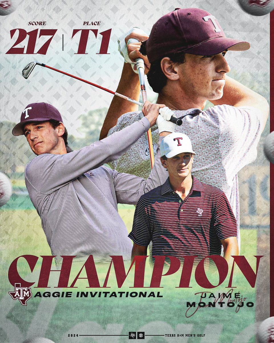 🏆 First collegiate career win for Jaime Montojo! #GigEm | 👍 | #BTHOthefield