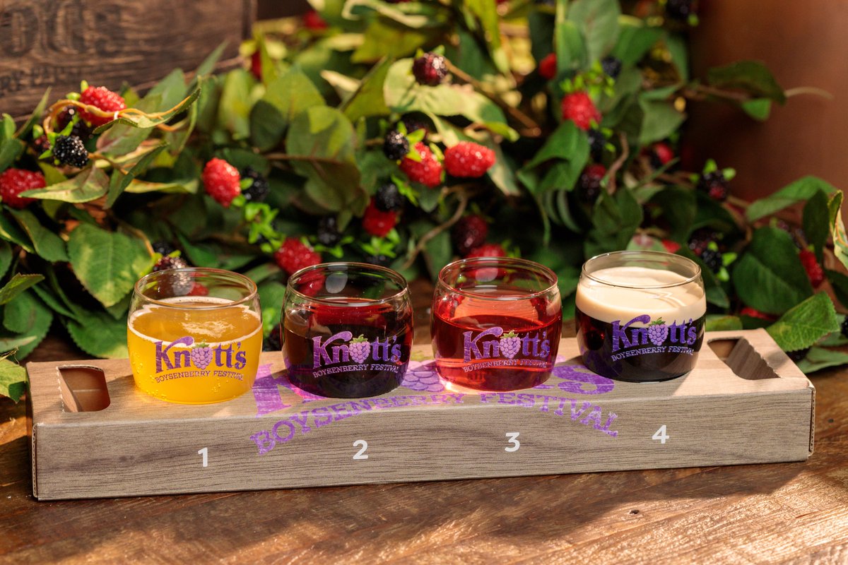 Cheers to #NationalBeerDay! 🍻 Celebrate with a boysenberry beer or a tasting flight at Wilderness Dance Hall during the #BoysenberryFestival. Love the boysenberry vibes? Don't forget to grab your 2024 Season Pass for berry goodness all year long! - bit.ly/4aziPlo