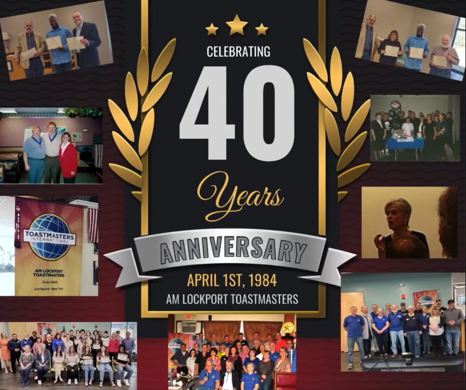 AmLockport's tweet photo. AM Lockport Toastmasters Club 5460

Est. April 1st, 1984 https://t.co/9ksZnX8xs1