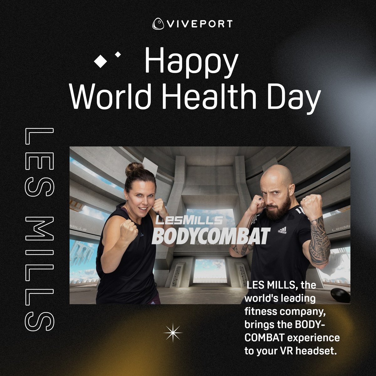 Dive into a world of high-intensity workouts, top-quality coaching, and innovative mechanics—all from the comfort of your headset. 💪 Conquer your fitness goals with fun, immersive workouts: htcvive.co/LMBCX @LesMills #WorldHealthDay #LESMILLS #BODYCOMBAT #Movement