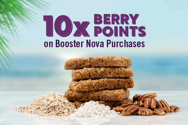 Are you ready for this?🥁🥁 For a LIMITED TIME ONLY, receive 10x the amount of Berry Points on your Booster Nova purchases starting tomorrow! 📲🍓 🚀Offer valid April 8-14, 2024 at participating locations and on the Booster Rewards App. Management reserves all rights. #Offer