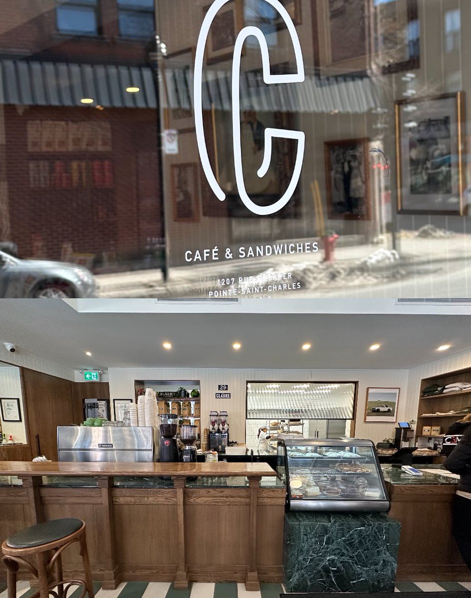 On est tombé sur ce café, franchement très sympat et des sandwiches très copieux

#montreal
