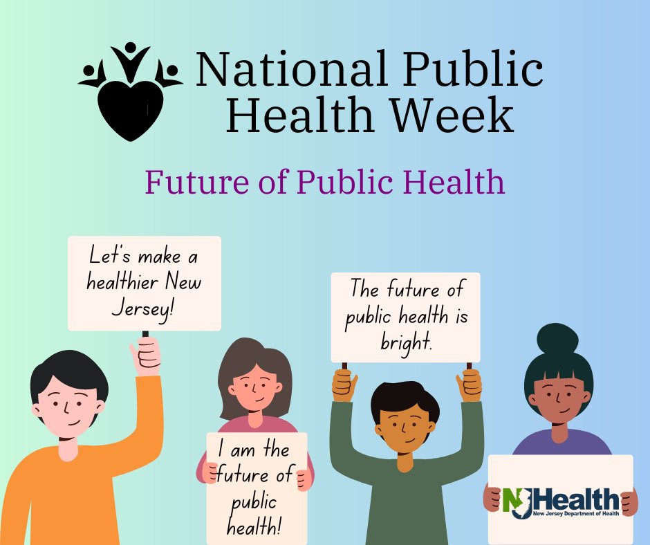 The future of public health is bright. And with investments that NJDOH is making today, we are working to build our workforce and make the future of public health and health care in New Jersey even brighter! #HealthierNJ #PublicHealthWeek