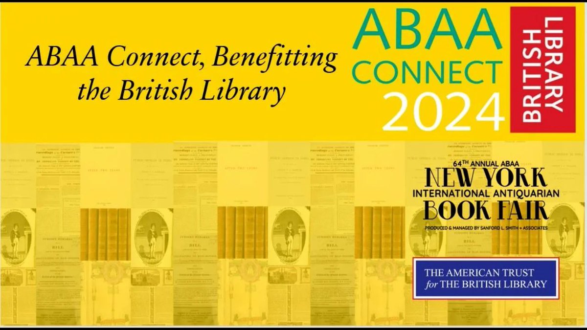 LAST DAY #nyiabf24 ! Learn about 1 of the 3 @lawbookexchange items the <a href="/britishlibrary/">British Library</a> hopes to acquire with YOUR help! Watch and then contribute towards the acquisition--join the story! <a href="/nybookfair/">NY Int’l Antiquarian Book Fair</a> @abaa49 buff.ly/3xuov1N buff.ly/3vGXGa1