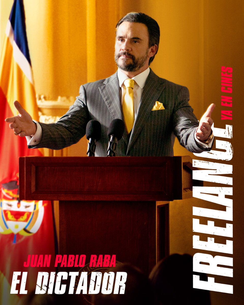 <a href="/alisonbrie/">Alison Brie</a> <a href="/JohnCena/">John Cena</a> 3️⃣ El presidente Venegas (Juan Pablo Raba), un dictador tan elegante como despiadado 🤵♂️

¿Qué puede salir mal? 😅

¡Prepárate para la acción con #FreelanceLaPelícula ¡YA EN CINES! 🎬 💥