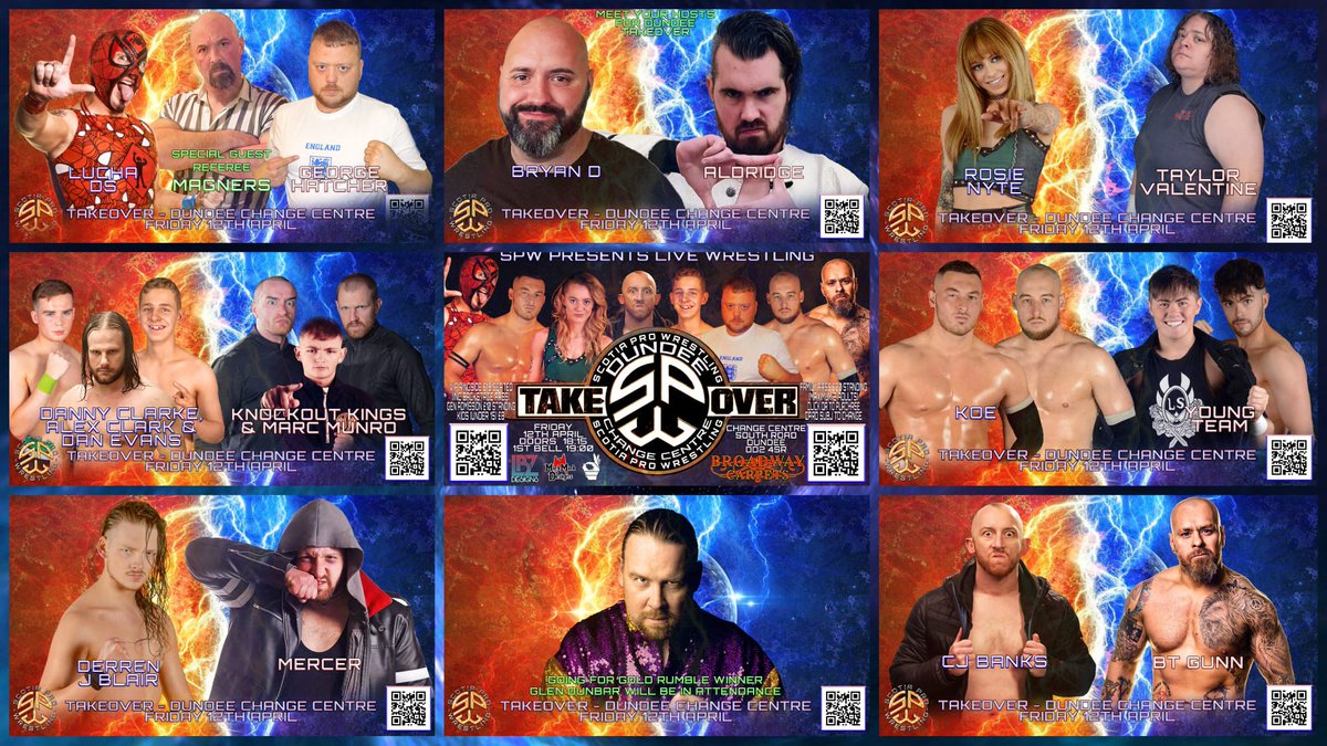 💥ALL MATCHES NOW ANNOUNCED💥 Huge line up in store for Dundee this Friday, you do NOT want to miss this! (limited tickets still available, see Linktree in bio for info and links to all our socials)